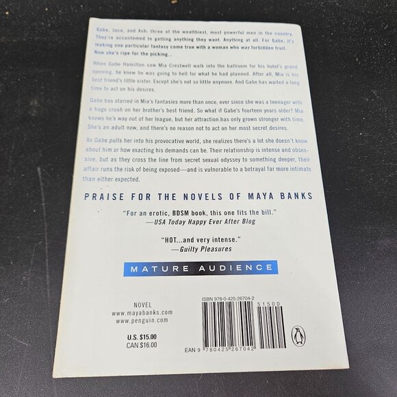 Maya Banks Book Paperback Reader Breathless Series Her Pleasure Fiction Lot 4 - Picture 3 of 13